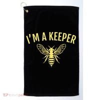 Beekeeper I'm A (Bee) Keeper Golf Towel thumb 0