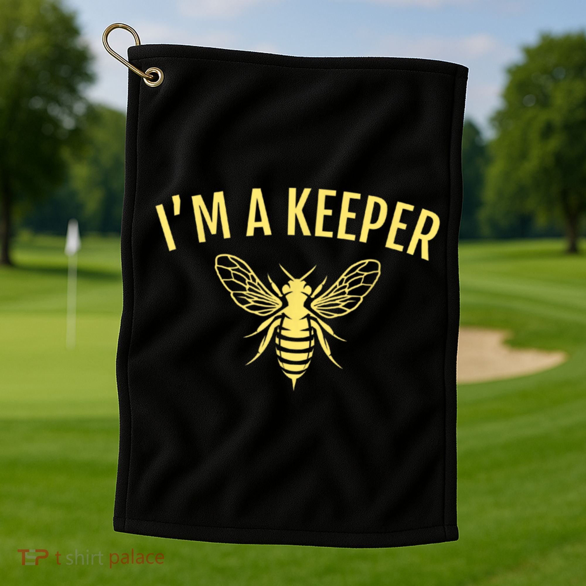 Beekeeper I'm A (Bee) Keeper Golf Towel