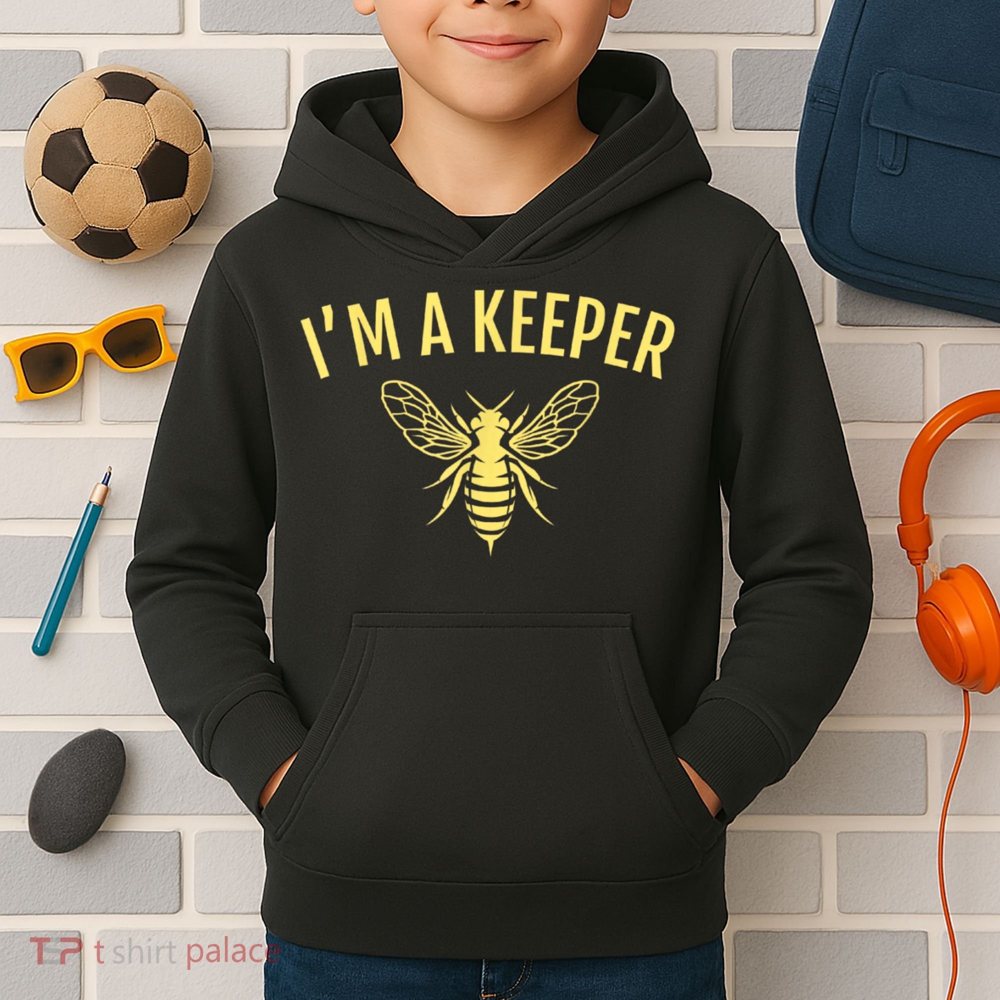 Beekeeper I'm A (Bee) Keeper Kids Hoodie