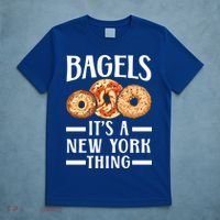 Bagels Its A New York Thing Food Lover Jewish Bagel Gift T-Shirt thumb 5