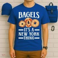 Bagels Its A New York Thing Food Lover Jewish Bagel Gift T-Shirt thumb 6