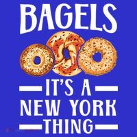 Bagels Its A New York Thing Food Lover Jewish Bagel Gift T-Shirt thumb 7