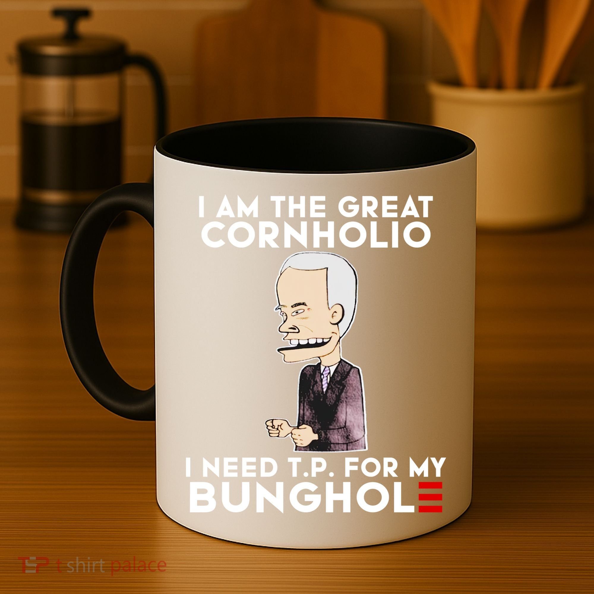 Biden I Am The Great Cornholio Cap 7 Coffee Mug