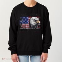 Bald Is Beautiful 4th Of July Independence Day America Eagle Women's Sweatshirt thumb 0