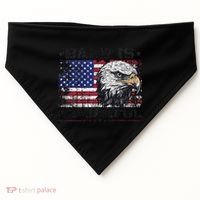 Bald Is Beautiful 4th Of July Independence Day America Eagle USA-Made Doggie Bandana thumb 0