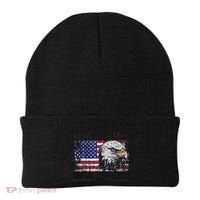 Bald Is Beautiful 4th Of July Independence Day America Eagle Beanie thumb 0