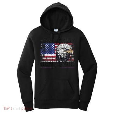 Bald Is Beautiful 4th Of July Independence Day America Eagle Women's Hoodie