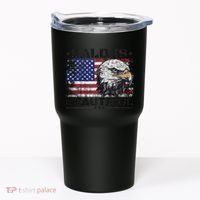 Bald Is Beautiful 4th Of July Independence Day America Eagle Tumbler thumb 0