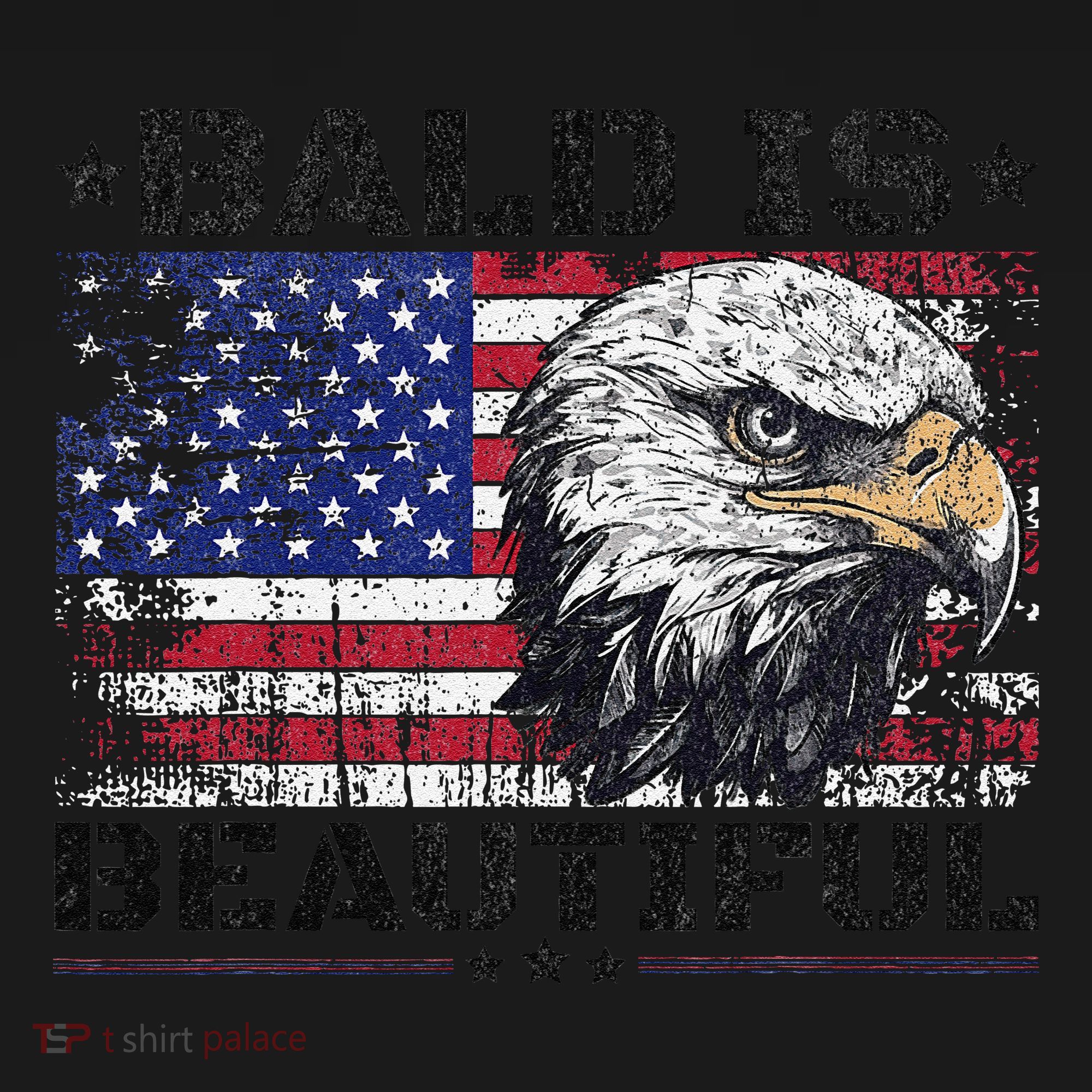 Bald Is Beautiful 4th Of July Independence Day America Eagle Women's Tank Top