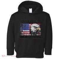 Bald Is Beautiful 4th Of July Independence Day America Eagle Toddler Hoodie thumb 0
