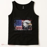 Bald Is Beautiful 4th Of July Independence Day America Eagle Tank Top thumb 2