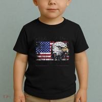 Bald Is Beautiful 4th Of July Independence Day America Eagle Toddler T-Shirt thumb 2