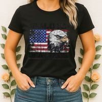 Bald Is Beautiful 4th Of July Independence Day America Eagle Women's T-Shirt thumb 2