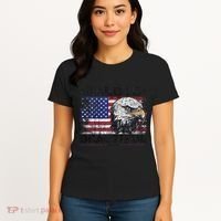 Bald Is Beautiful 4th Of July Independence Day America Eagle Women's T-Shirt thumb 4