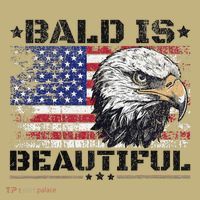 Bald Is Beautiful 4th Of July Independence Day America Eagle Sweatshirt thumb 2