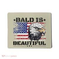 Bald Is Beautiful 4th Of July Independence Day America Eagle Mousepad thumb 0