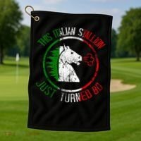 Best Italian Birthday - 80th Birthday Golf Towel thumb 1