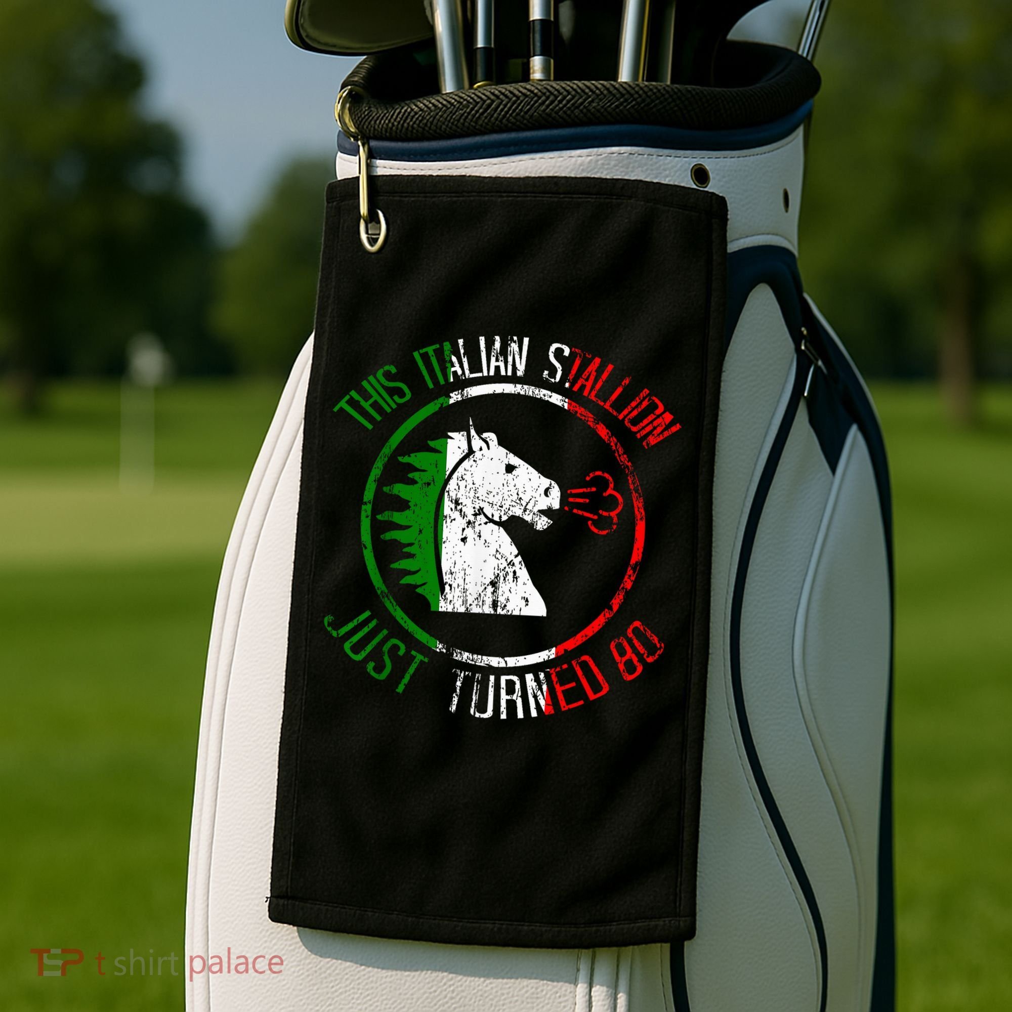 Best Italian Birthday - 80th Birthday Golf Towel