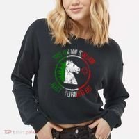 Best Italian Birthday - 80th Birthday Cropped Pullover Crew thumb 2