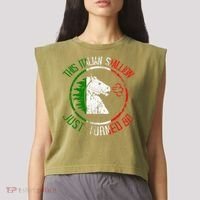 Best Italian Birthday - 80th Birthday Garment-Dyed Women's Muscle Tee thumb 2