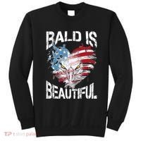 Bald Is Beautiful 4th Of July Independence Day America Eagle Sweatshirt thumb 0
