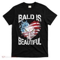Bald Is Beautiful 4th Of July Independence Day America Eagle T-Shirt thumb 0