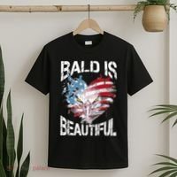 Bald Is Beautiful 4th Of July Independence Day America Eagle T-Shirt thumb 2