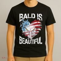 Bald Is Beautiful 4th Of July Independence Day America Eagle T-Shirt thumb 3
