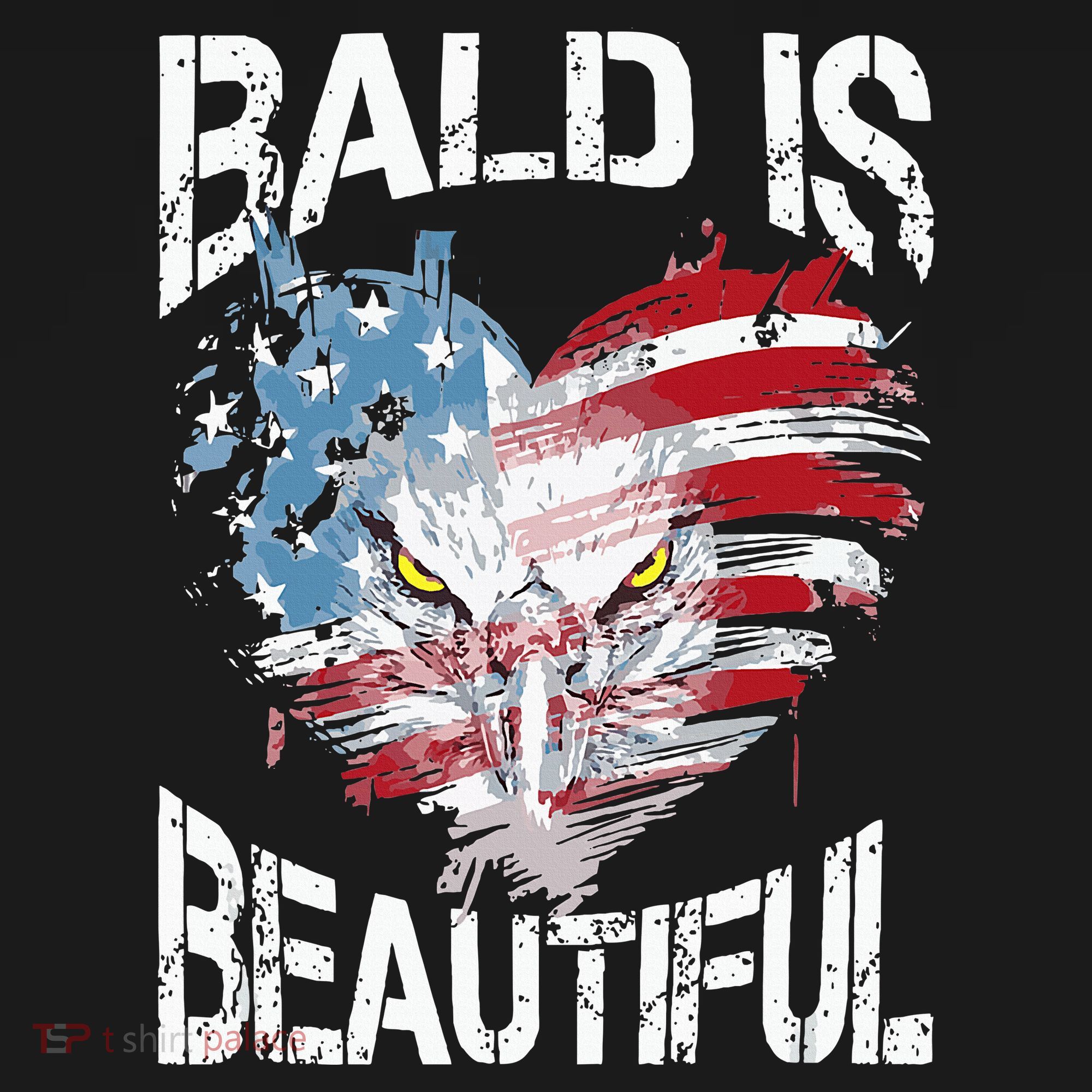 Bald Is Beautiful 4th Of July Independence Day America Eagle Women's Hoodie
