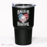Bald Is Beautiful 4th Of July Independence Day America Eagle Tumbler thumb 0
