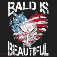 Bald Is Beautiful 4th Of July Independence Day America Eagle Tumbler thumb 3