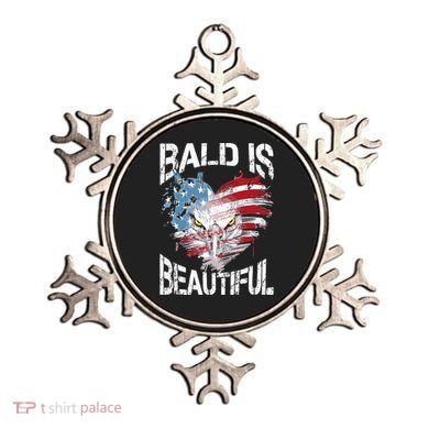 Bald Is Beautiful 4th Of July Independence Day America Eagle Ornament