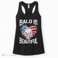 Bald Is Beautiful 4th Of July Independence Day America Eagle Women's Tank Top thumb 0