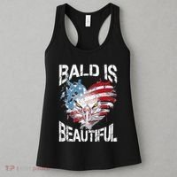 Bald Is Beautiful 4th Of July Independence Day America Eagle Women's Tank Top thumb 3