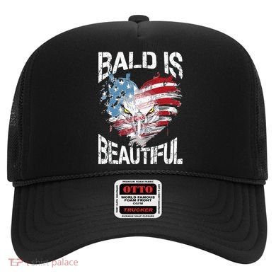 Bald Is Beautiful 4th Of July Independence Day America Eagle Hat