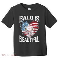 Bald Is Beautiful 4th Of July Independence Day America Eagle Toddler T-Shirt thumb 0