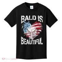 Bald Is Beautiful 4th Of July Independence Day America Eagle Kids T-Shirt thumb 0