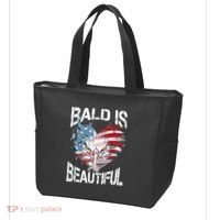 Bald Is Beautiful 4th Of July Independence Day America Eagle Tote Bag thumb 3