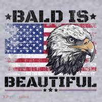 Bald Is Beautiful 4th Of July Independence Day America Eagle Women's Sweatshirt thumb 2