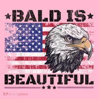 Bald Is Beautiful 4th Of July Independence Day America Eagle Coaster thumb 2