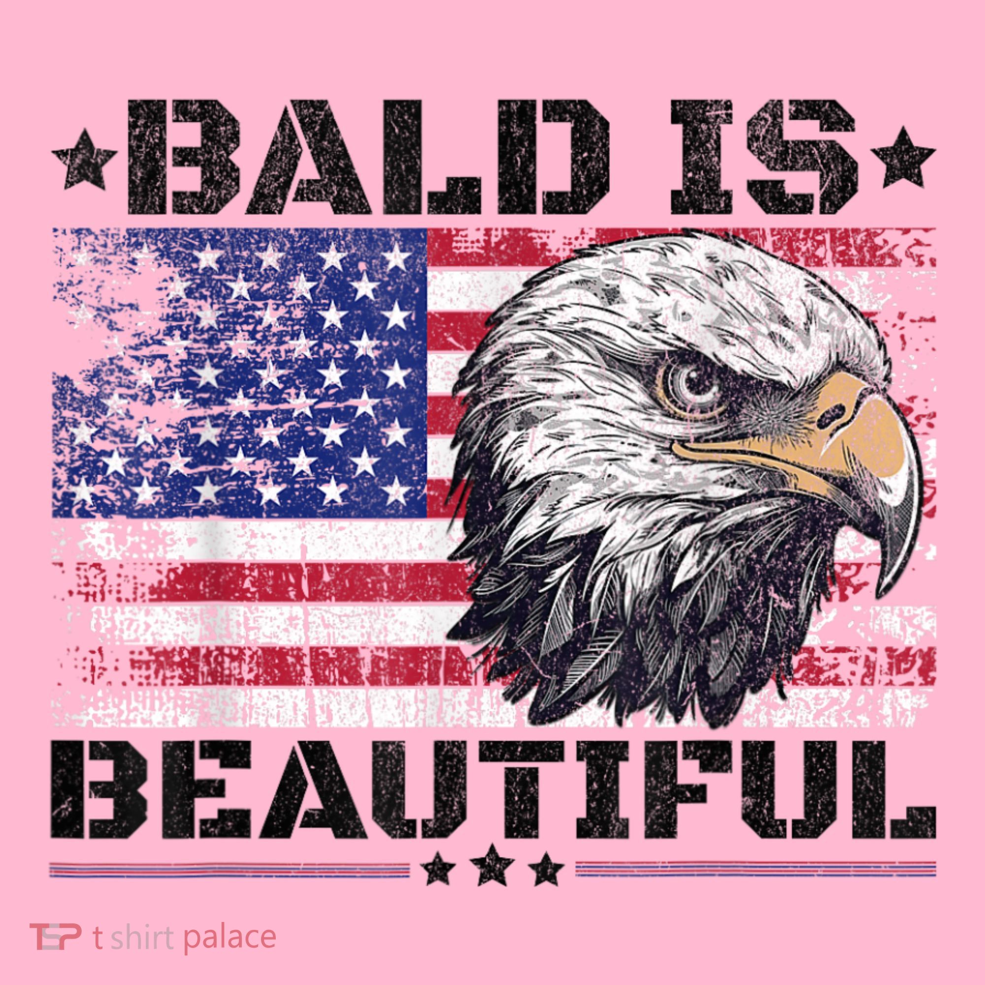 Bald Is Beautiful 4th Of July Independence Day America Eagle Coaster