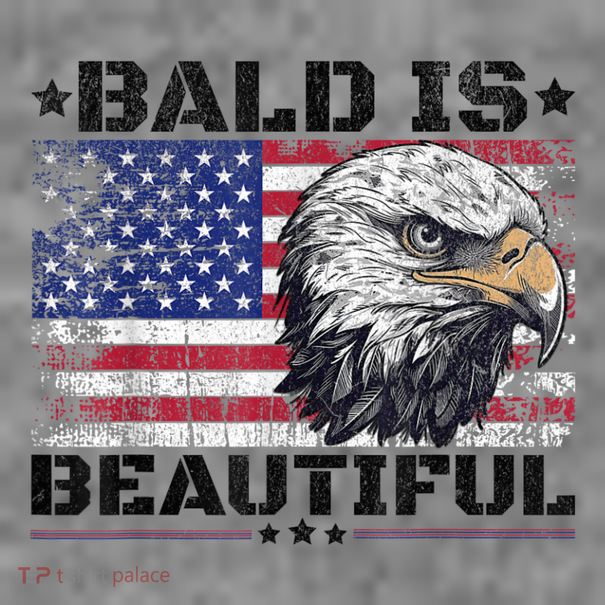 Bald Is Beautiful 4th Of July Independence Day America Eagle Toddler Hoodie