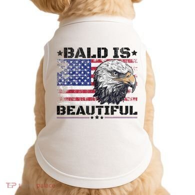 Bald Is Beautiful 4th Of July Independence Day America Eagle Doggie Tank