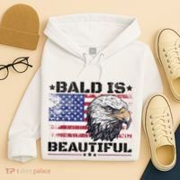Bald Is Beautiful 4th Of July Independence Day America Eagle Hoodie thumb 4