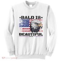 Bald Is Beautiful 4th Of July Independence Day America Eagle Sweatshirt thumb 0