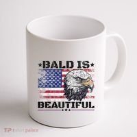 Bald Is Beautiful 4th Of July Independence Day America Eagle Coffee Mug thumb 1