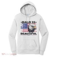 Bald Is Beautiful 4th Of July Independence Day America Eagle Women's Hoodie thumb 0