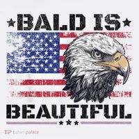 Bald Is Beautiful 4th Of July Independence Day America Eagle Women's Hoodie thumb 2