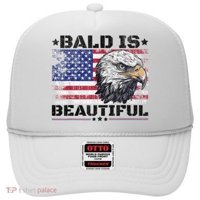 Bald Is Beautiful 4th Of July Independence Day America Eagle Hat