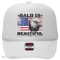 Bald Is Beautiful 4th Of July Independence Day America Eagle Hat thumb 0